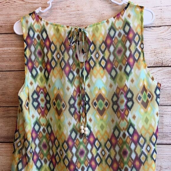 TULLE BRAND TOP IN GEOMETRIC PRINT‎ - Picture 6 of 6